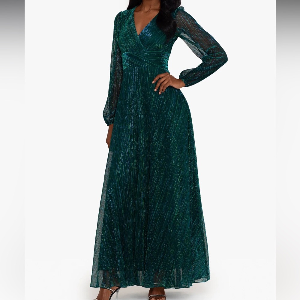 Teal sparkle dress betsy&adam